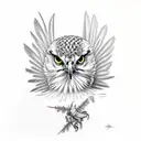 red tailed hawk tattoo design idea