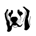 rhodesian ridgeback, line drawing, tattoo design idea