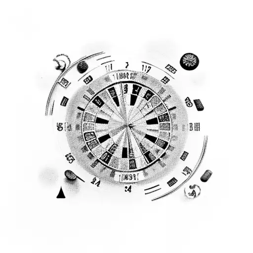 1312, ruleta, azul, 1985, 1979 tattoo design idea