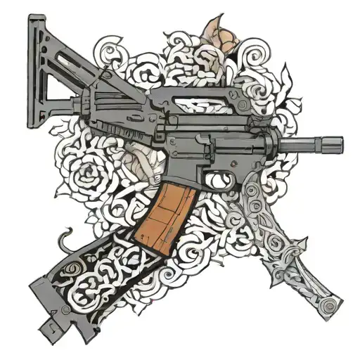 In ar 15 tattoo design idea
