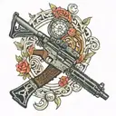 In ar 15 tattoo design idea