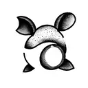 mouse fried egg tattoo design idea