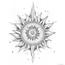 you are my sunshine tattoo design idea