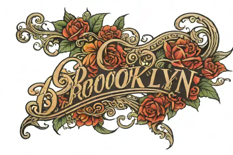 Brooklyn name tattoo tattoo design idea