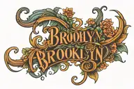 Brooklyn name tattoo tattoo design idea