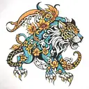 moving forward tattoo design idea