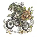 moving forward tattoo design idea