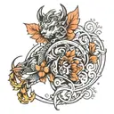 moving forward tattoo design idea