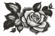DDR Rose tattoo design idea