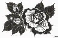 DDR Rose tattoo design idea