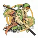 roronoa zoro tattoo design idea