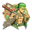roronoa zoro tattoo design idea
