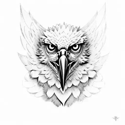 harpy eagle tattoo design idea