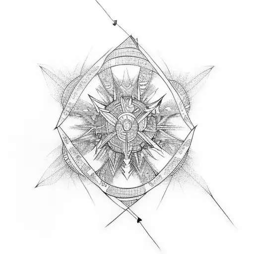 determination faith tattoo design idea