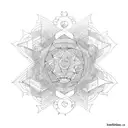 determination faith tattoo design idea