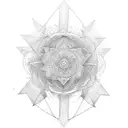 determination faith tattoo design idea