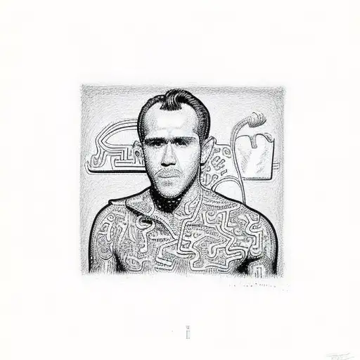 keith haring tom of finland tattoo design idea