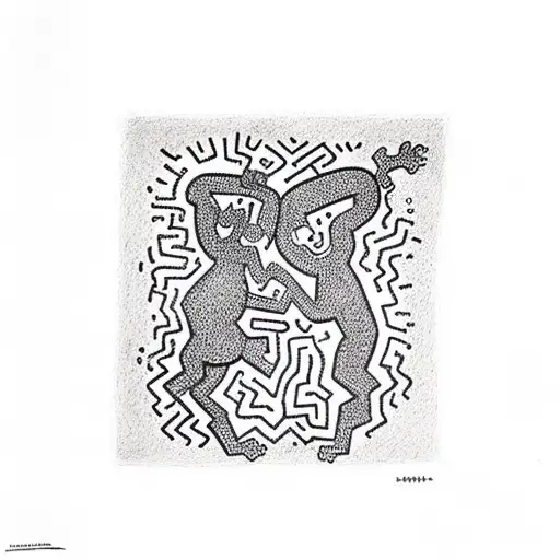 keith haring  tattoo design idea