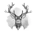 Scottish Stag tattoo design idea