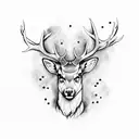 Scottish Stag tattoo design idea