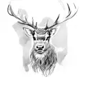 Scottish Stag tattoo design idea