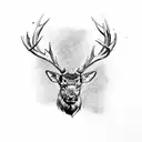 Scottish Stag tattoo design idea