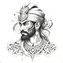 Akali phula singh tattoo design idea