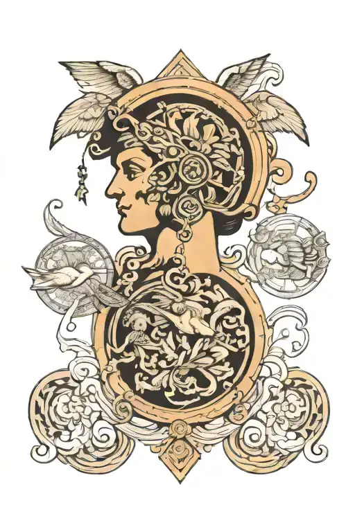 myths of ancient Greece tattoo design idea