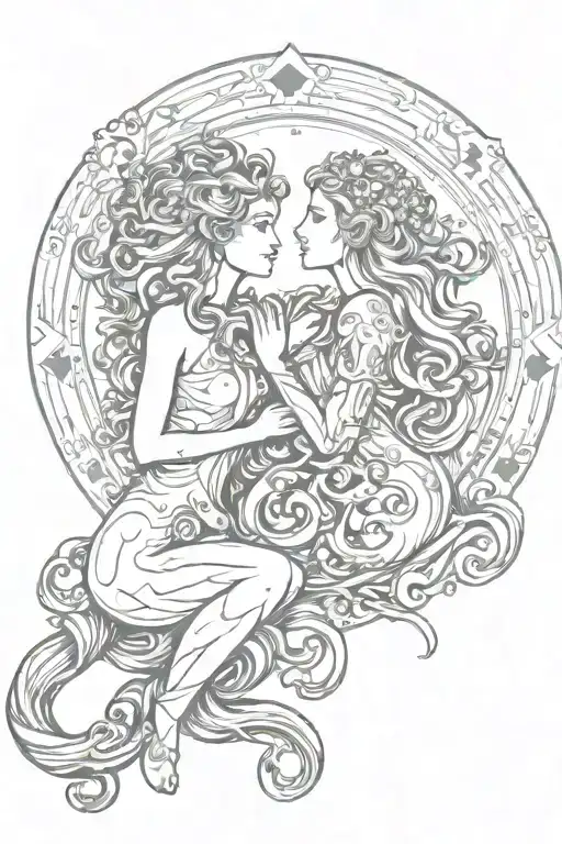 cusp of Leo and Virgo  tattoo design idea