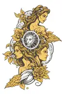cusp of Leo and Virgo  tattoo design idea