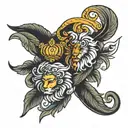 cusp of Leo and Virgo  tattoo design idea