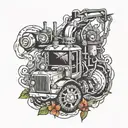 coal mining tattoo design idea