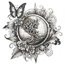a tattoo symbolizing creating your own world and reality tattoo design idea