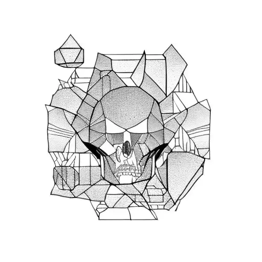 Broken mirrors  tattoo design idea