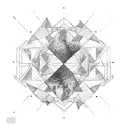Broken mirrors  tattoo design idea