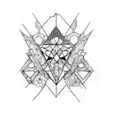 Broken mirrors  tattoo design idea