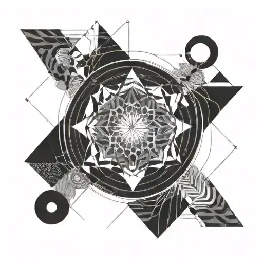 a circle that meens repetition of life and  the whole goal of humanity crosed by a line that simbolises understanding  tattoo design idea