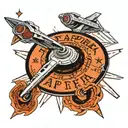 per aspera ad astra star trek enterprise ship tattoo design idea