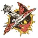 per aspera ad astra star trek enterprise ship tattoo design idea