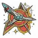 per aspera ad astra star trek enterprise ship tattoo design idea