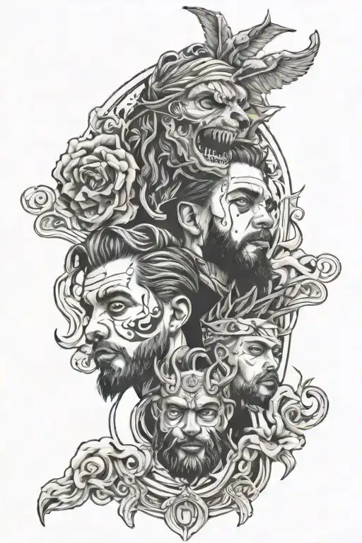 suicideboys related tattoo design idea