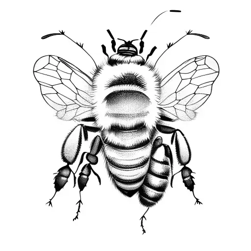 Honey Bee tattoo design idea