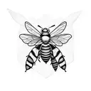 Honey Bee tattoo design idea
