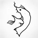 catfish  tattoo design idea
