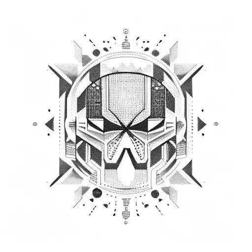 Space invaders game tattoo design idea