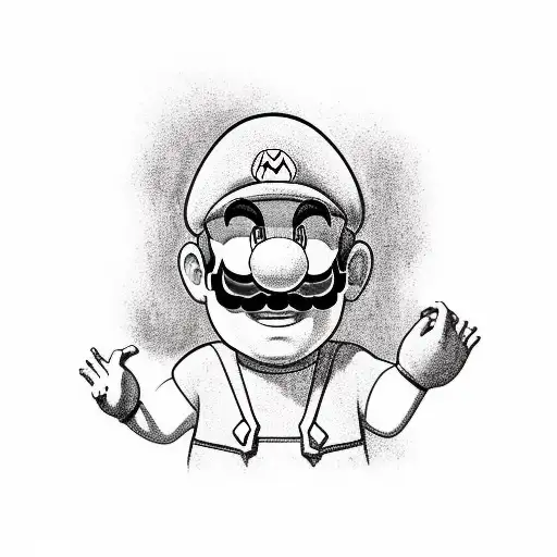 Mario Bros  tattoo design idea
