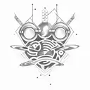 Space invaders tattoo design idea