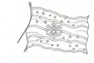 whiskey rebellion flag tattoo design idea