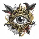 Gold silver and black Beating Heart melting and dripping blood. Crystal and gemstone backdrop. all seeing eye tattoo design idea