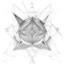 Universum triangle and math tattoo design idea